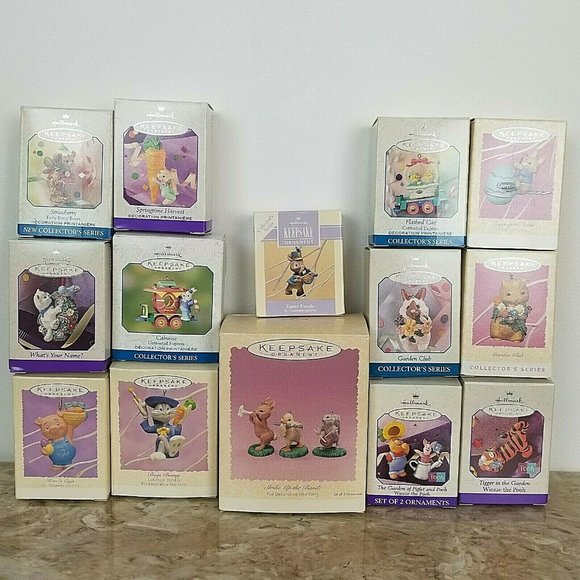 Hallmark Other - Hallmark Easter Ornaments Lot Of 17 within 14 Original Boxes Vintage